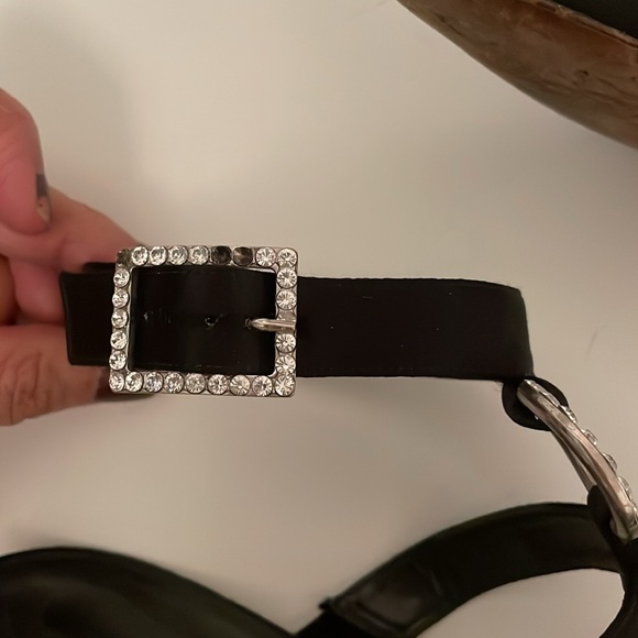 Manolo Blahnik black satin heels size 9 1/2 - Picture 8 of 12